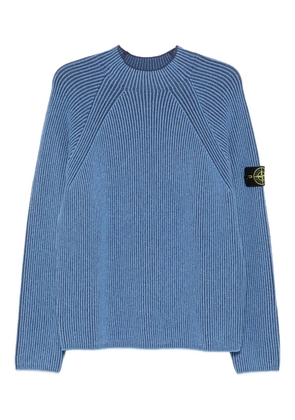 Stone Island ribbed crew-neck sweater - Blue