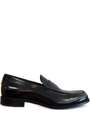 Tod's penny-strap leather loafers - Black