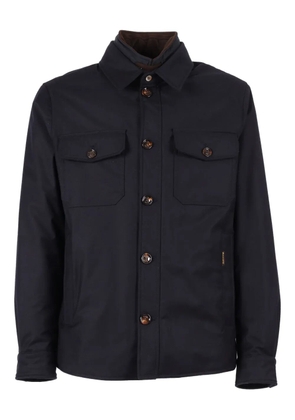 Moorer Duino button-fastening shirt jacket - Blue