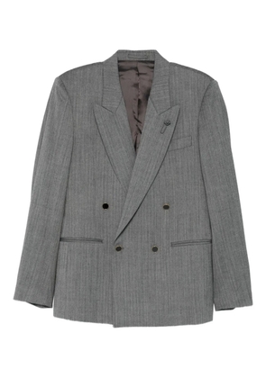Lardini double-breasted jacket - Grey