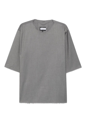 HAMZA frayed short-sleeve T-shirt - Grey