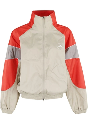 adidas by Stella McCartney logo-print jacket - Neutrals