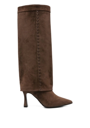 Evaluna suede knee-high boots - Brown