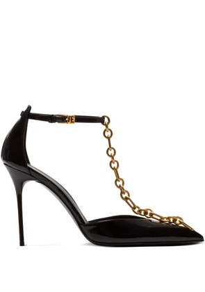 Balmain 95mm Sync leather pumps - Black