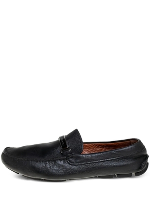Prada Pre-Owned leather loafers - Black