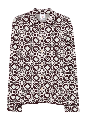 Casablanca monogram button shirt - Red