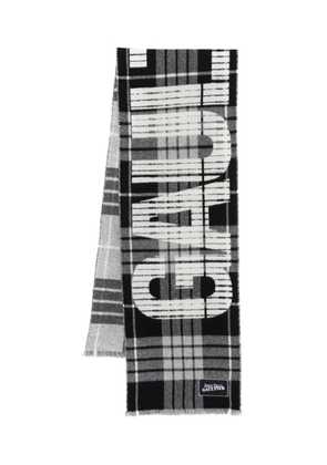 Jean Paul Gaultier logo-jacquard scarf - Black