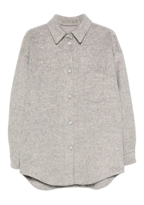 Forte Dei Marmi Couture sequin-embellished shirt - Grey