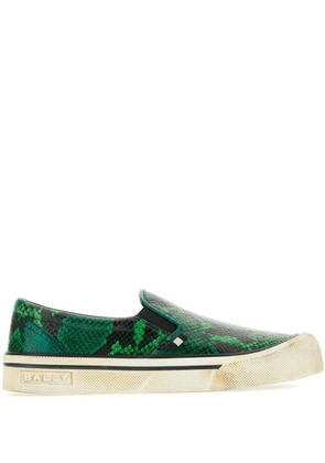 Bally printed slip-on sneakers - Green
