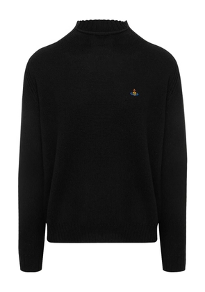 Vivienne Westwood Orb-embroidered jumper - Black