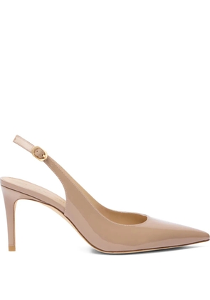 Stuart Weitzman 75mm Stuart Power pointed sling-back pumps - Neutrals