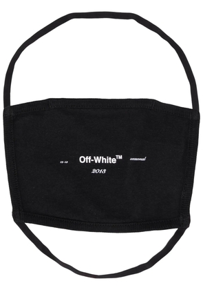 Off-White logo-print face mask - Black