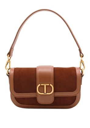 TWINSET logo-plaque shoulder bag - Brown