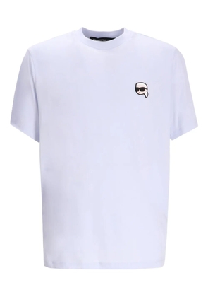 Karl Lagerfeld K-face logo T-shirt - Blue