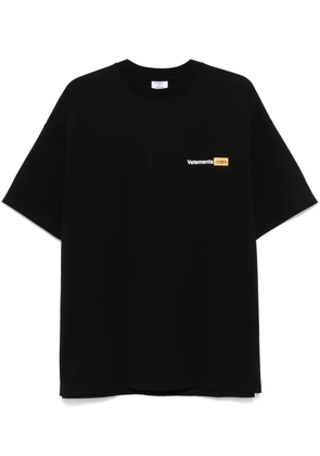 VETEMENTS logo-print T-shirt - Black