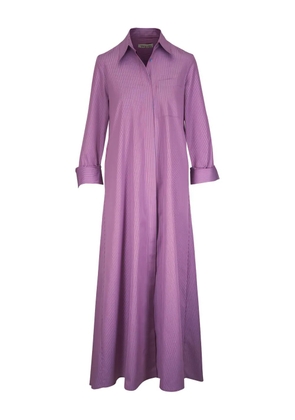 TWP Jenny´s striped shirt maxi dress - Purple