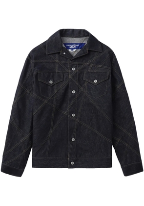 Junya Watanabe MAN contrast-stitching denim jacket - Blue