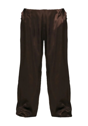 VIVEH satin trousers - Brown
