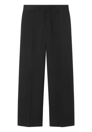 Versace wide-leg virgin-wool trousers - Black
