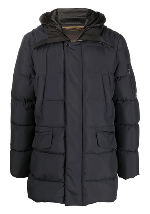 Moorer long-sleeve padded coat - Blue