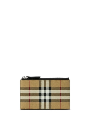 Burberry Vintage Check zip-up cardholder - Neutrals