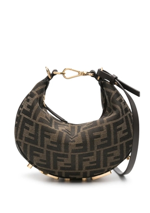 FENDI mini Fendigraphy shoulder bag - Brown
