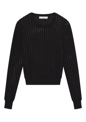 FRAME striped long-sleeve top - Black