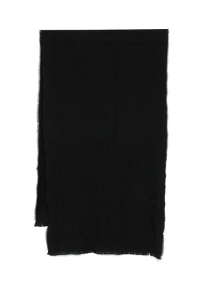 Tagliatore fringed scarf - Black