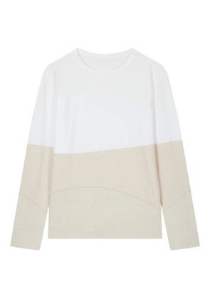 TOMBOY two-tone long-sleeve T-shirt - White