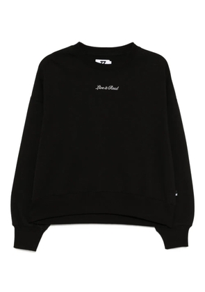 izzue graphic-print sweatshirt - Black