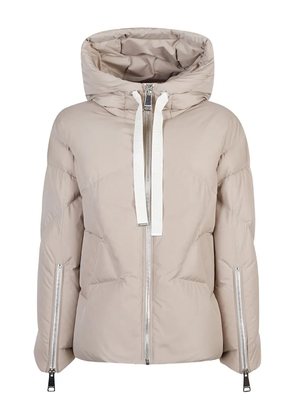 Khrisjoy Iconic Milano hooded quilted jacket - Neutrals