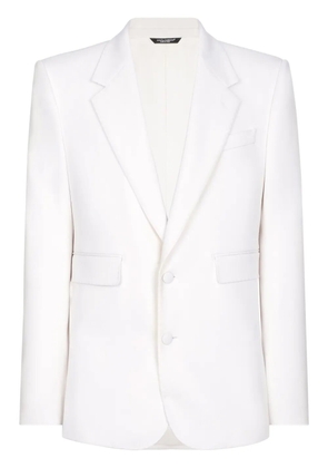 Dolce & Gabbana single-breasted wool blazer - White
