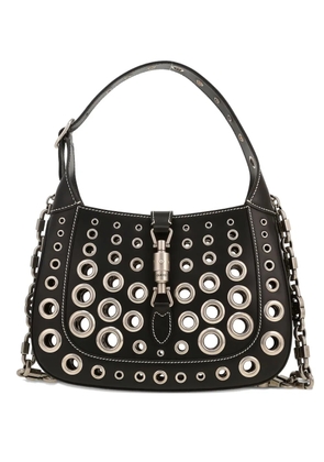 Gucci Pre-Owned 1961 Jackie eyelet detail shoulder bag - Black
