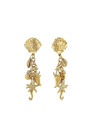 Sydney Evan 14K yellow gold Sea Life earrings