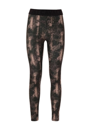 Just Cavalli snakeskin-print leggings - Brown