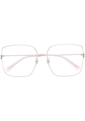 Gucci Eyewear oversize-frame glasses - Silver