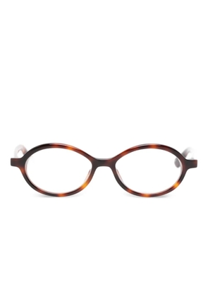 Jacquemus Pablo oval-frame glasses - Brown