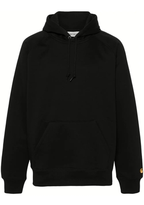 Carhartt WIP logo-print cotton-blend hoodie - Black