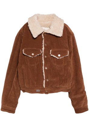 ERL corduroy shearling jacket - Brown