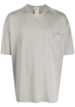 Ten C logo-patch crew-neck T-shirt - Grey