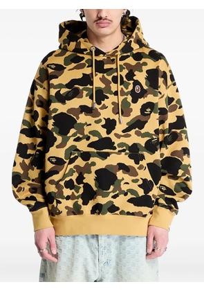 A BATHING APE® Camo jacquard One Point hoodie - Yellow
