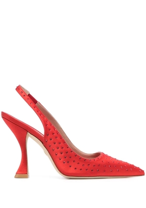 Stuart Weitzman Say rhinestone pumps - Red