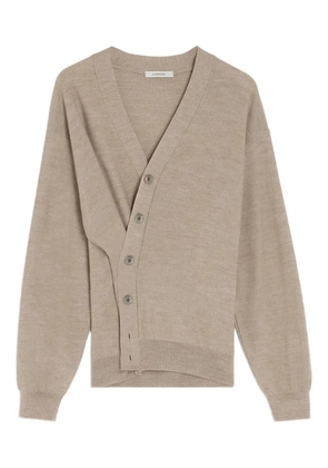 LEMAIRE twisted button cardigan - Neutrals