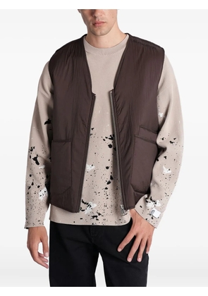 Études Studio sleeveless zip-pocket gilet - Brown