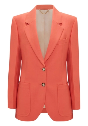 Victoria Beckham patch-pocket single-breasted blazer - Orange