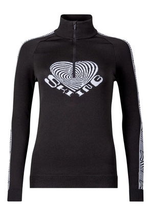 NEWLAND intarsia-knit ski top - Black