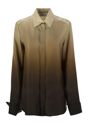 Max Mara silk dégradé shirt - Neutrals
