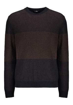 Herno ribbed colour-block sweater - Brown