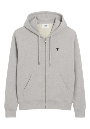 AMI Paris Ami De Coeur zip-up hoodie - Grey