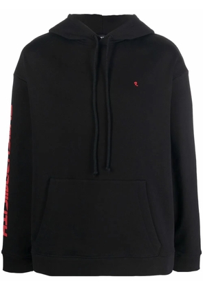 Raf Simons synchronicity print hoodie - Black